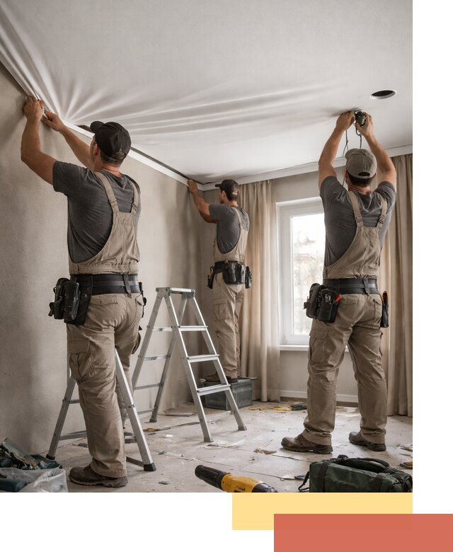 Монтаж матового натяжного потолка в Владикавказе качественно и быстро