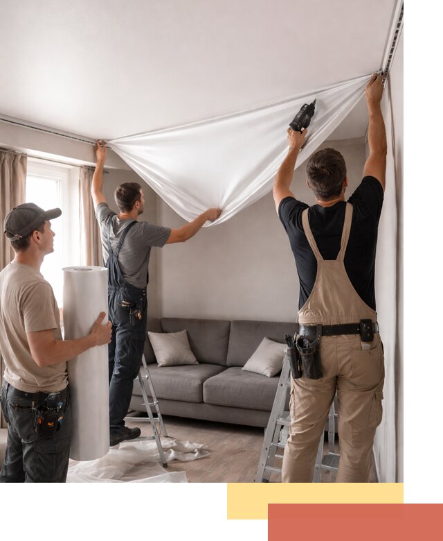 Монтаж сатинового натяжного потолка в Владикавказе качественно и быстро