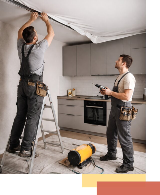 Монтаж натяжного потолка на кухне в Владикавказе