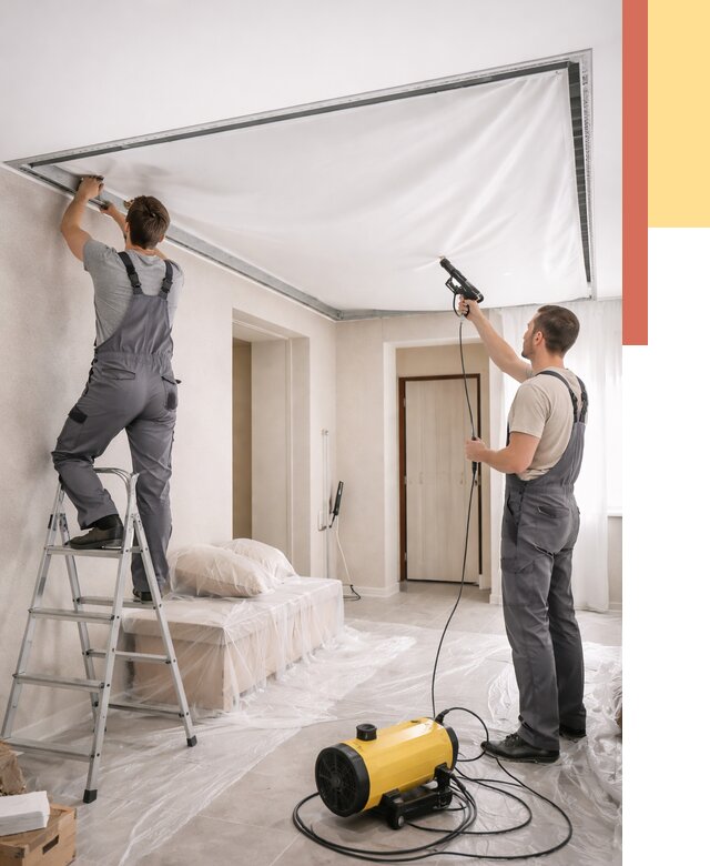 Монтаж натяжного потолка в прихожей в Владикавказе от 2732 руб. под ключ | ОТДЕЛОЧНИК-Вкз