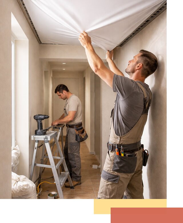 Монтаж натяжного потолка в прихожей в Владикавказе