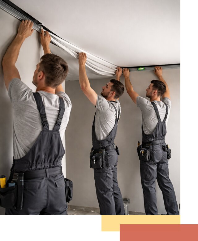 Теневые натяжные потолки в Владикавказе: монтаж и отделка быстро и качественно