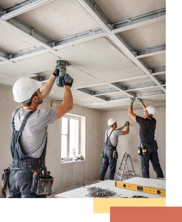 Кессонный потолок из гипсокартона под ключ в Владикавказе