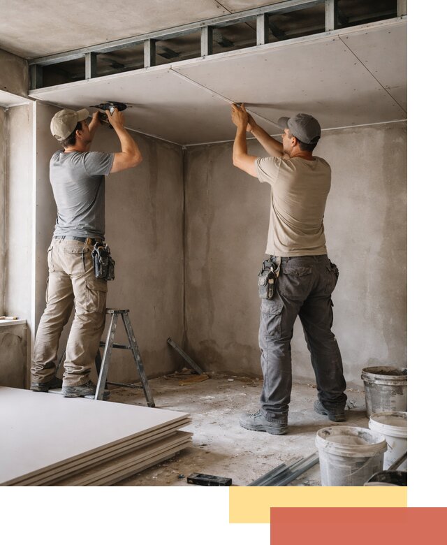 Короб из гипсокартона на потолке под ключ в Владикавказе