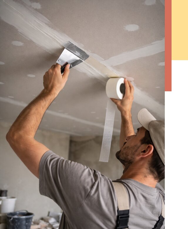 Обработка швов потолка ГКЛ в Владикавказе от 7731 руб. под ключ | ОТДЕЛОЧНИК-Вкз