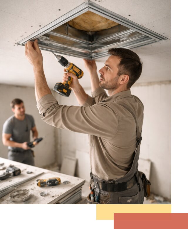 Монтаж люка в потолок из ГКЛ в Владикавказе