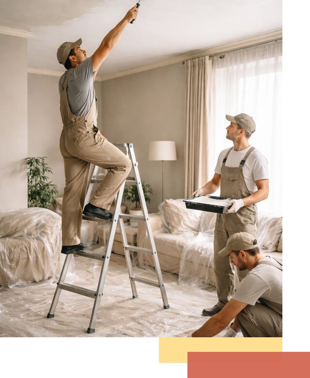 Покраска потолков акриловой краской в Владикавказе качественно и быстро