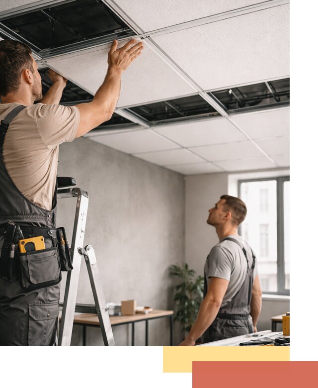 Монтаж потолочной плитки в Владикавказе качественно и в срок