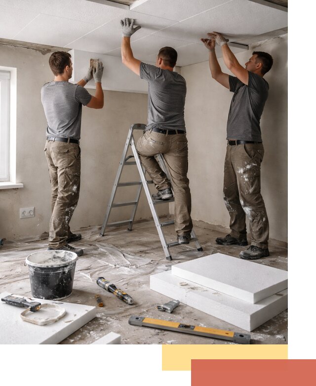 Утепление потолка пенопластом в Владикавказе быстро и качественно