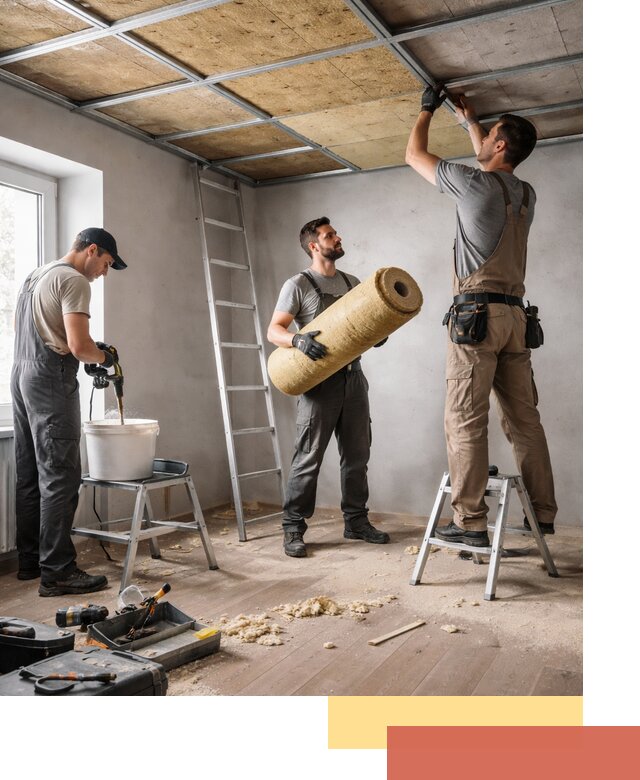 Шумоизоляция потолка в Владикавказе: профессиональный монтаж и отделка